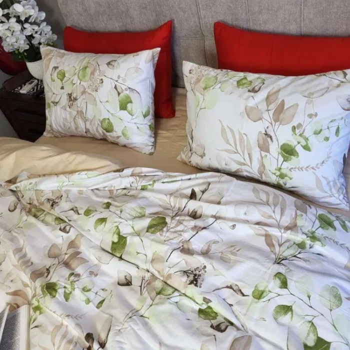 Комплект постільної білизни CAMILLA/бежевий пісок, Turkish flannel (1)