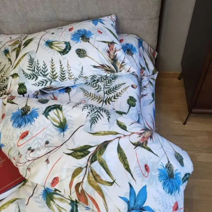 Комплект постільної білизни з фланелі Волошки, Turkish flannel (1)