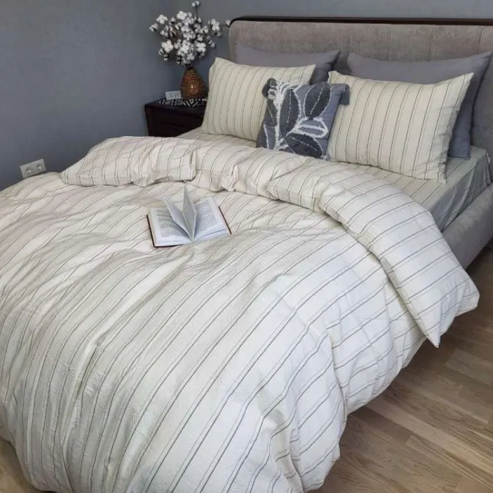 Комплект постельного белья Lines из washed cotton (1)