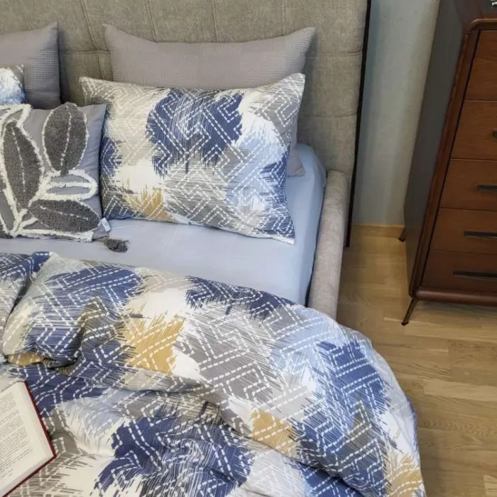 Комплект постільної білизни Азарт/блакитний, Turkish flannel (1)