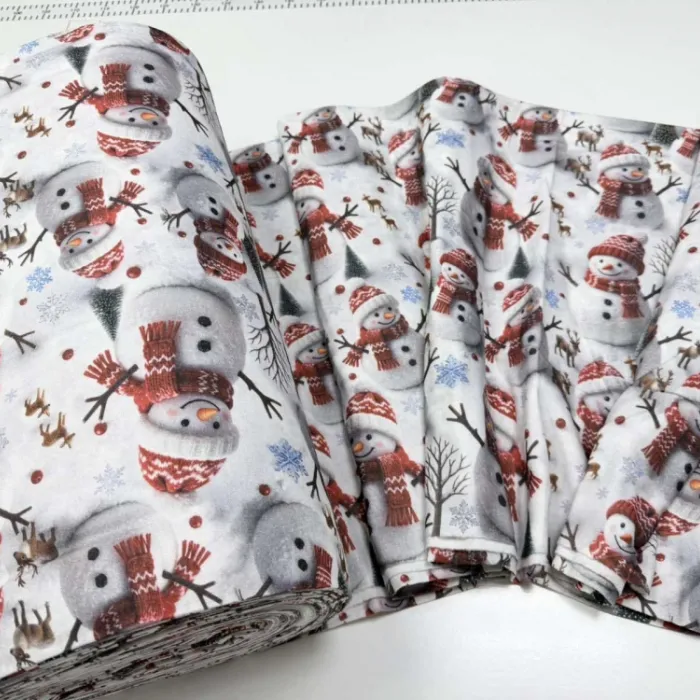 Постельное белье из фланели Снеговики Turkish flannel 5D (1)