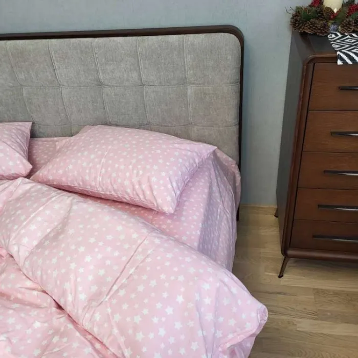 Комплект постільної білизни з фланелі Зорі рожев., Turkish flannel (1)
