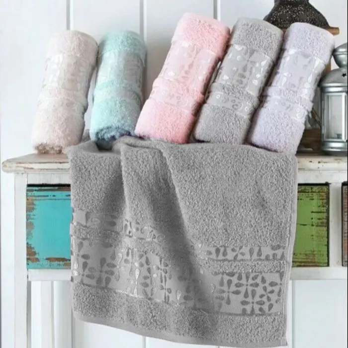 Махрові рушники VIP COTTON ECE сірого кольору (1)