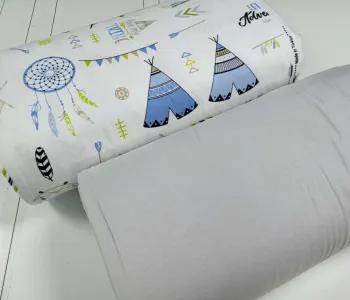 Дитяча постільна білизна Вігвам/св. сірий, Turkish flannel