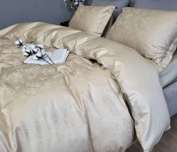 Сатин JACQUARD, ROSE BEIGE