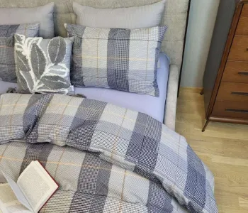 Комплект постільної білизни Turkish flannel Картель/лавандов.