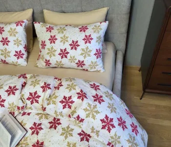 Сніжинка жовт./бежевий пісок, Turkish flannel