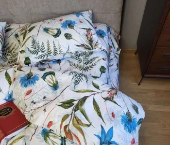 Постільна білизна фланель Волошки, Turkish flannel
