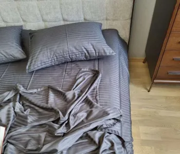 Комплект постільної білизни Stripe LUX GRAY SHADOW 1x1см