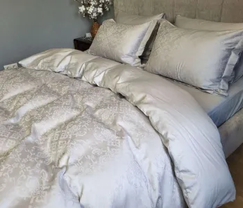 Сатин JACQUARD, CASPE GREY