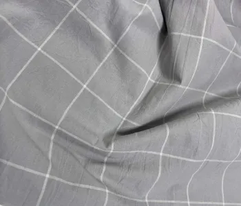 Постільна білизна Gray plaid, Washed Cotton