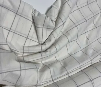 White plaid, Washed Cotton