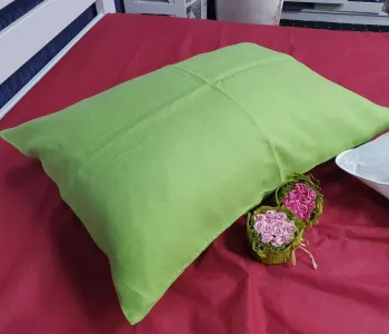 Наволочка 1 шт зелена, льон 100%