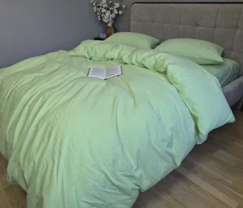 Постельное белье Washed Cotton W1371 Lime green