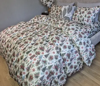 Постільна білизна Фланель Ялинки Turkish flannel 5D