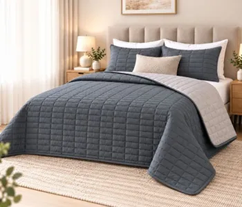 Покривало двостороннє Stone Gray IDEIA