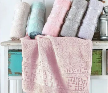 Рушники махрові VIP COTTON ECE, рожевий