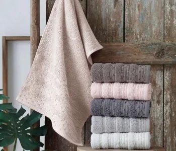 Полотенца махровые VIP COTTON LUPEN, пудра