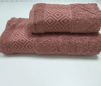Рушники махрові VIP COTTON GALINA, корал