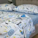 Іконка Дитяча постільна білизна Вігвам/блакитний, Turkish flannel (1)