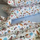 Іконка Дитяча постільна білизна Фланель Пригоди блакитна Turkish flannel (1)
