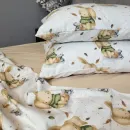 Іконка Дитяча постільна білизна Вухастики/бежева пастель (1)